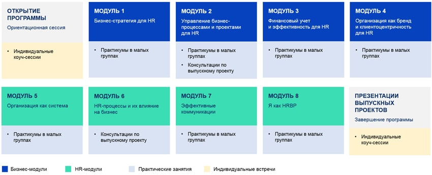 Содержание программы HR Business Minds